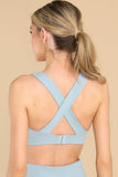 Seasonal Moves Light Blue Sports Bra