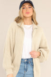 Your Serenity Beige Oversized Knit Jacket