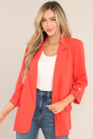 Make It Work Cherry Tomato Blazer