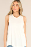 You Look Familiar Ivory Tank Top