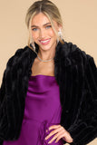 Angel Heart Black Faux Fur Jacket