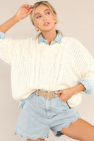 Snuggly Sensation Ivory Sweater