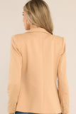 The World Is Yours Tan Ponte Blazer