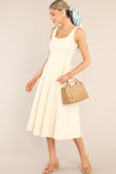 Nice To See You Ivory Midi Dress