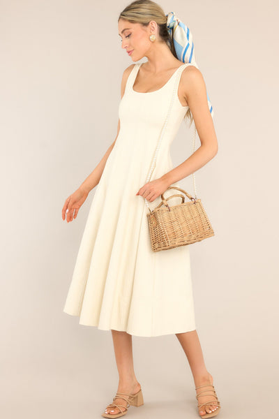 Nice To See You Ivory Midi Dress