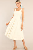 Nice To See You Ivory Midi Dress