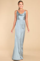 Inner Radiance Ash Blue Maxi Dress