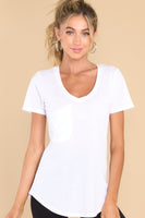 White Pocket Tee