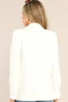 Down To Business White Blazer