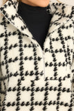 Don't Bother Black & White Houndstooth Pullover