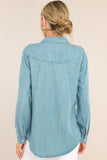 Ginger Western Wash Chambray Top