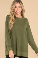 Perfectly You Olive Sweater