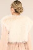 Chic Elegance Ivory Faux Fur Vest