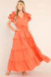 Ruffle Some Feathers Spice Maxi Dress