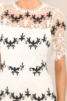 Fairytale Beginnings White Lace Midi Dress