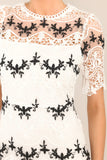 Fairytale Beginnings White Lace Midi Dress