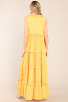 When I Look At You Sunset Yellow Maxi Dress