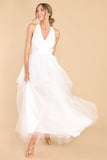 Graceful Movements White Maxi Dress