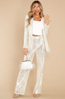 Nights Like This White Sequin Blazer