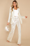 Nights Like This White Sequin Blazer