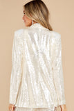 Nights Like This White Sequin Blazer