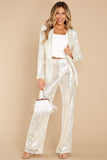 Nights Like This White Sequin Blazer